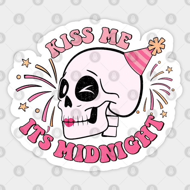 Kiss Me It's Midnight Sticker by Etopix